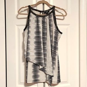 Alfani 1x black and white stripe tank
